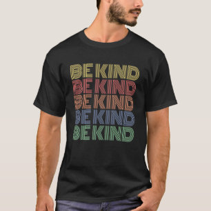 Camiseta Be Kind Retro Gráfica Impreso Casual Teacher Tee