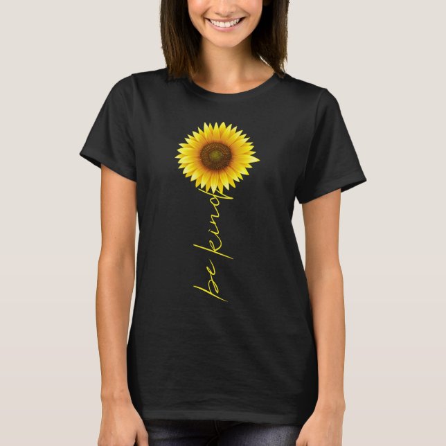 Camiseta Be Kind Sunflower (Anverso)