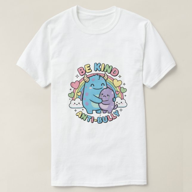 Camiseta Be Kind T-Shirt – Anti Bullying Awareness Tee (Diseño del anverso)