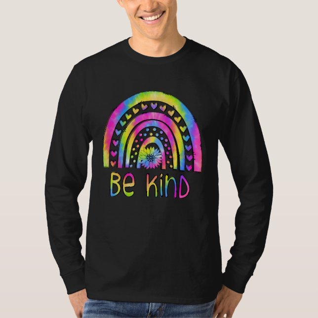 Camiseta Be Kind Tie Dye Rainbow Choose Kindness Autism Awa (Anverso)