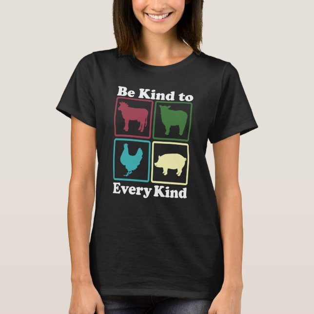 Camiseta Be Kind to Every Kind Retro  1 (Anverso)