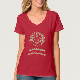 Camiseta Be Kind to Our Planet: Caring Hands Earth Tee