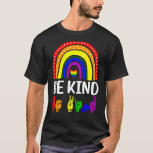 Camiseta Be Kind Trendy Rainbow Gay Pride Lgbt Mes