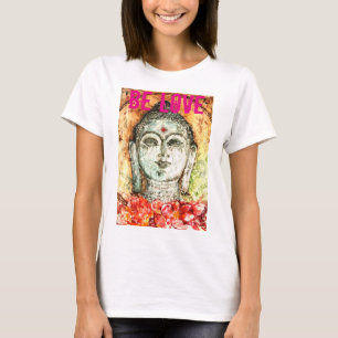 Camiseta Be Love Buddha Art Flowt Off Shoulder Shirt