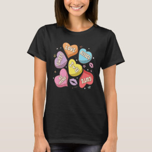 Camiseta Be Mine Conversations Hearts XOXO Día de San Valen