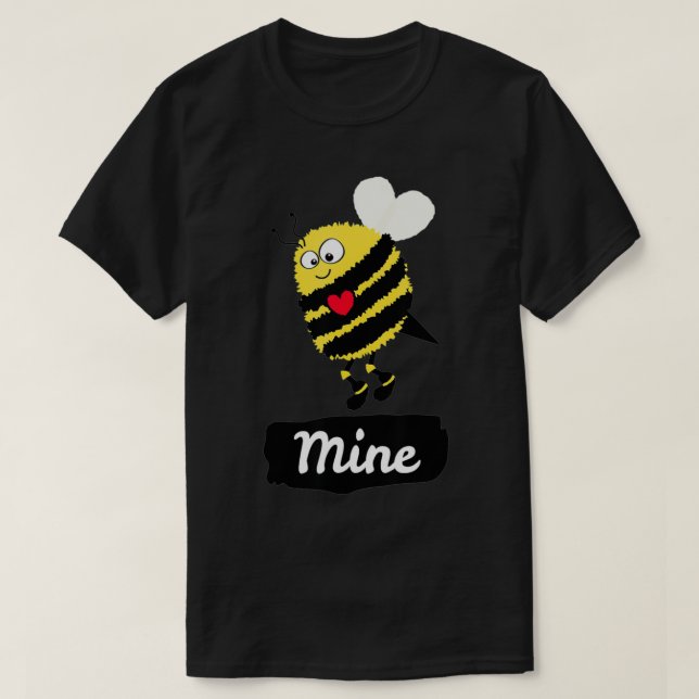 Camiseta Be Mine Cute Funny Bee Bumblebee Honeybee Valentin (Diseño del anverso)