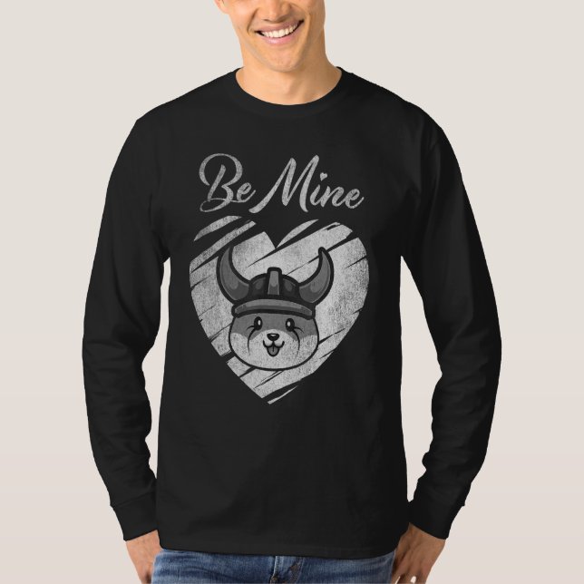 Camiseta Be Mine Floki Inu Coin Valentine Crypto Token Wall (Anverso)