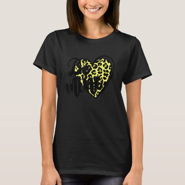 Camiseta Be Mine Heart Leopard Plaid Pattern Cute Valentine (Anverso)