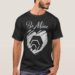 Camiseta Be Mine Hex Coin Valentine Crypto Token Cryptocurr