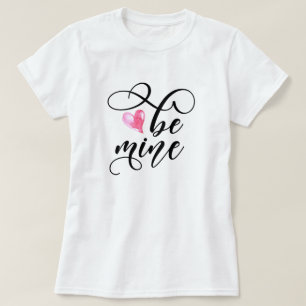 Camiseta Be mine Typography Valentine