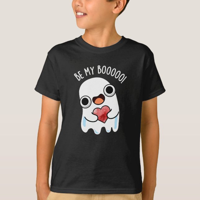 Camiseta Be My Boo Funny Ghost Pun Dark BG (Anverso)