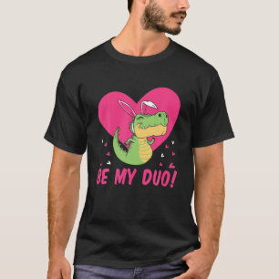 Camiseta Be My Duo Cul Flying Dinosaur El día de San Valent