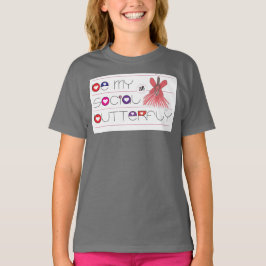 Camiseta "Be My Social Butterfly" Softball Girls Tee