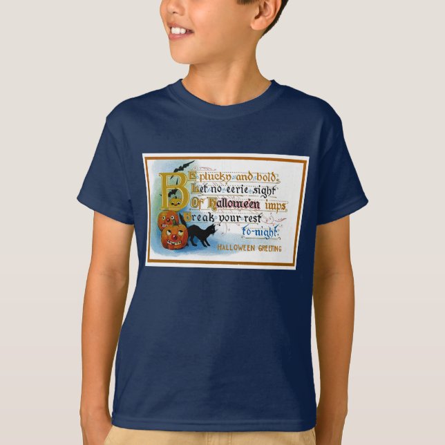 Camiseta Be Plucky and Bold en Halloween (Anverso)