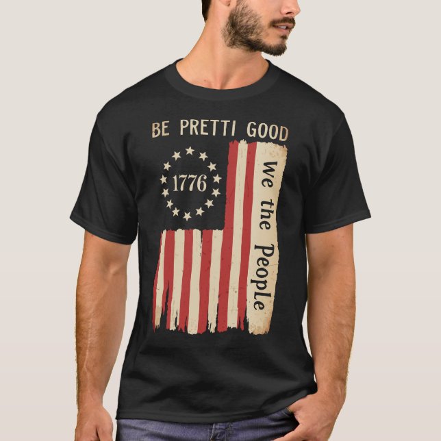 Camiseta Be Pretti Good Human Rights Flag | We The People (Anverso)
