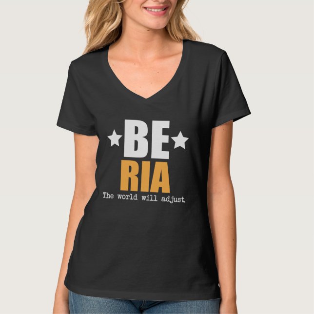 Camiseta Be Ria The World Will Adjust (Anverso)