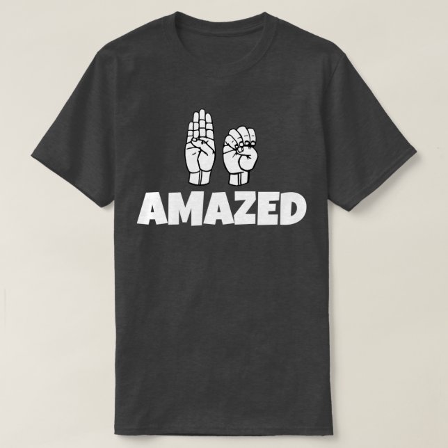 Camiseta BE texto asombroso con lenguaje Rótulo blanco y ne (Diseño del anverso)