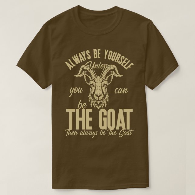 Camiseta Be the Goat Mono (Diseño del anverso)