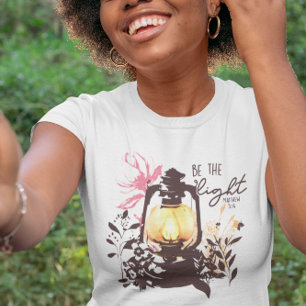 Camiseta Be The Light Bible Matthew 5:14 Verse T-shirt