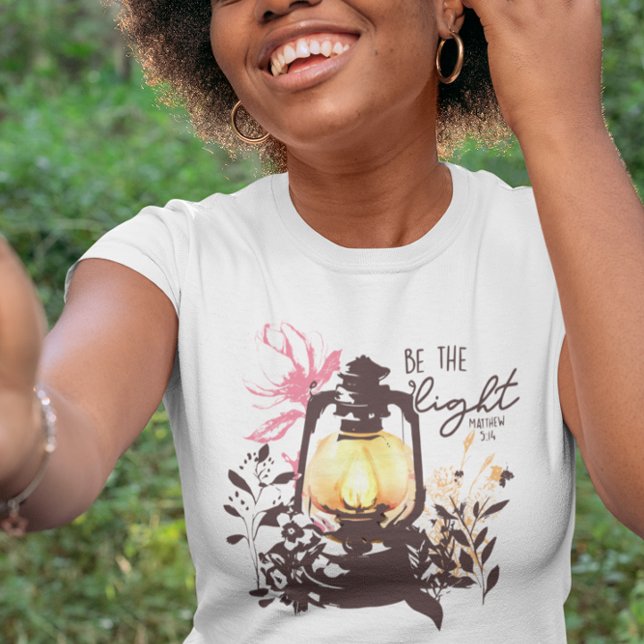 Camiseta Be The Light Bible Matthew 5:14 Verse T-shirt (Subido por el creador)
