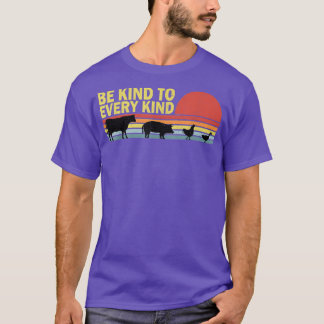 Camiseta Be To Every, Vegan Vegetarian Retro