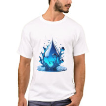 "Be Water" Drop Design de alta calidad