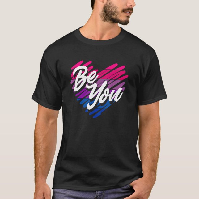 Camiseta Be You Funny Bi Pride Flag Bisexual (Anverso)