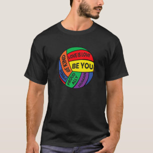 Camiseta Be You Prige Lgbtq Gay Lgbt Ally Rainbow Soccer Ba
