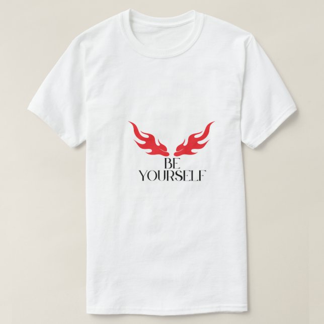 Camiseta Be Yourself - Empoderando el diseño de citas Minim (Diseño del anverso)