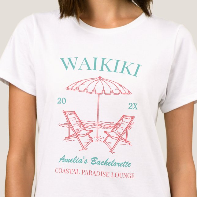 Camiseta Beach Bachelorette Party Chicas Weekend personaliz (Subido por el creador)