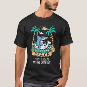 Camiseta Beach Best Escape Anyone Can Have  Fun Vacation Sh