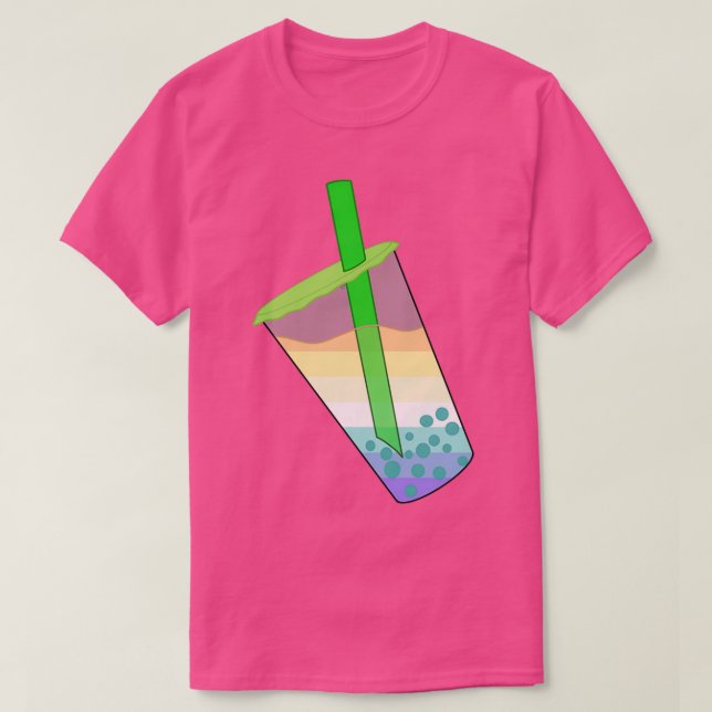 Camiseta Beach Boba Tea (Diseño del anverso)