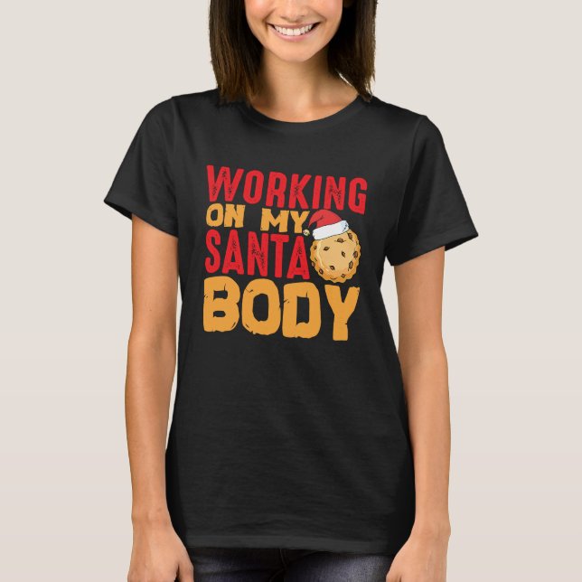 Camiseta Beach Body How About Working On My Santa Body (Anverso)