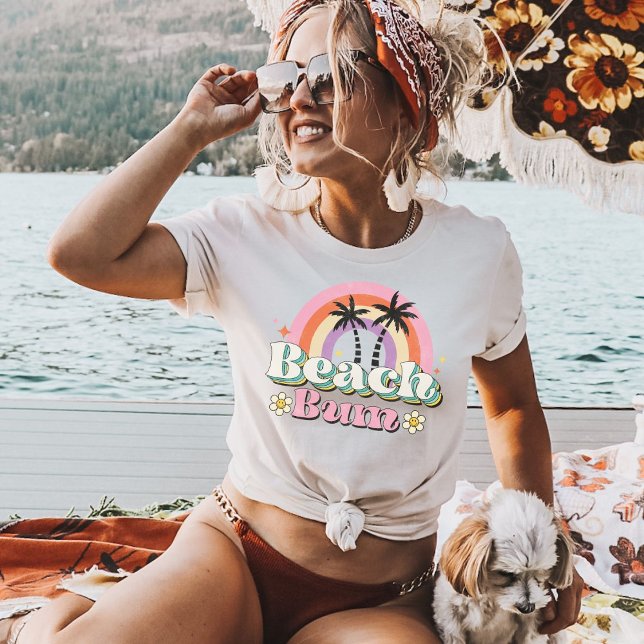 Camiseta Beach Bum, Cute Retro vacaciones de verano de los  (Subido por el creador)