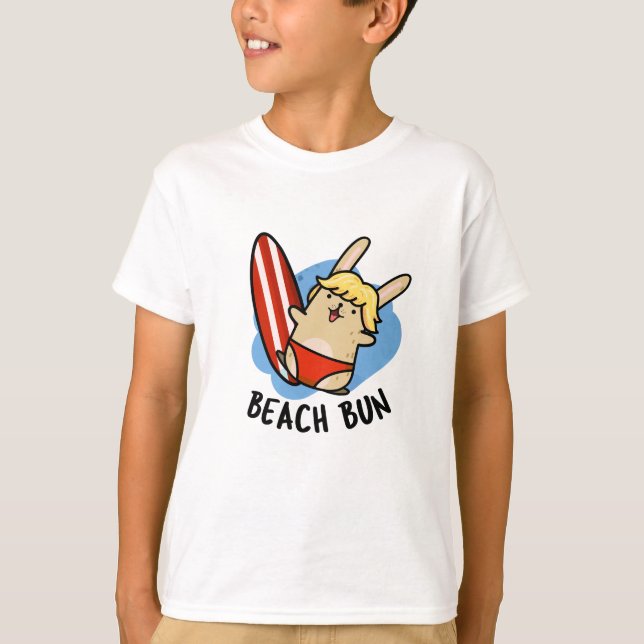 Camiseta Beach Bun Funny Bunny Pun (Anverso)