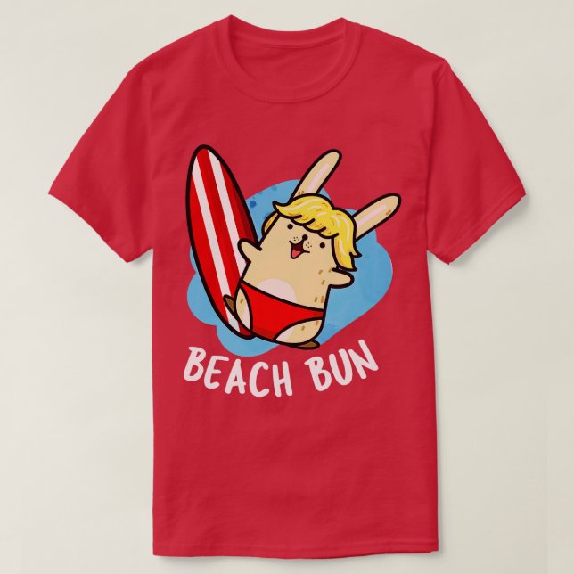 Camiseta Beach Bun Funny Bunny Puns (Diseño del anverso)