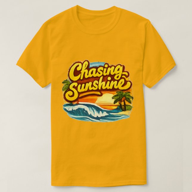 Camiseta Beach Chasing Sunshine (Diseño del anverso)
