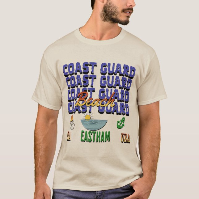 Camiseta Beach Coast Guard, Eastham, Massachusetts (Anverso)
