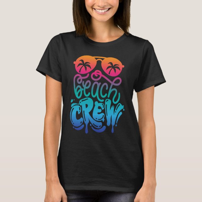Camiseta Beach Crew Family Vacation Matching Group (Anverso)