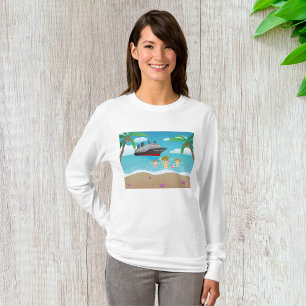 Camiseta Beach Cruise Womens Long Sleeve