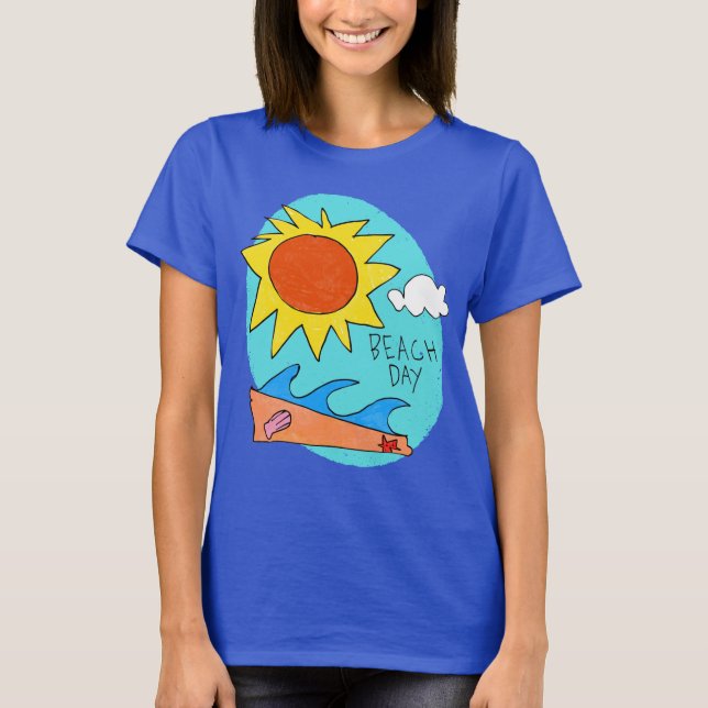 Camiseta "Beach Day" Women's T-Shirt (Anverso)