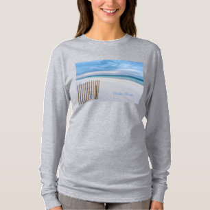 Camiseta Beach Fence Morning Destin Florida Long Sleeve