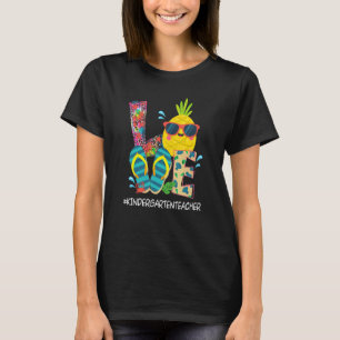 Camiseta Beach Flip Flops Pineapple Summer Vacation Love Ki