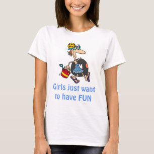 Camiseta beach, Girls just want to have FUN