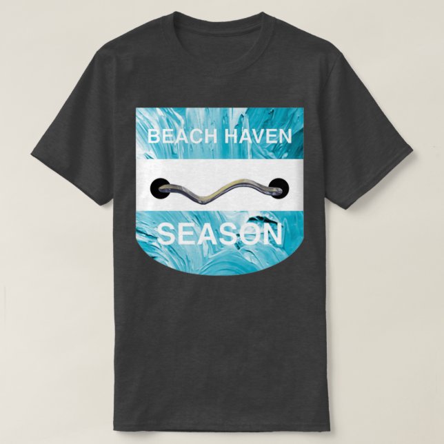 Camiseta Beach Haven Beach Badge (Diseño del anverso)