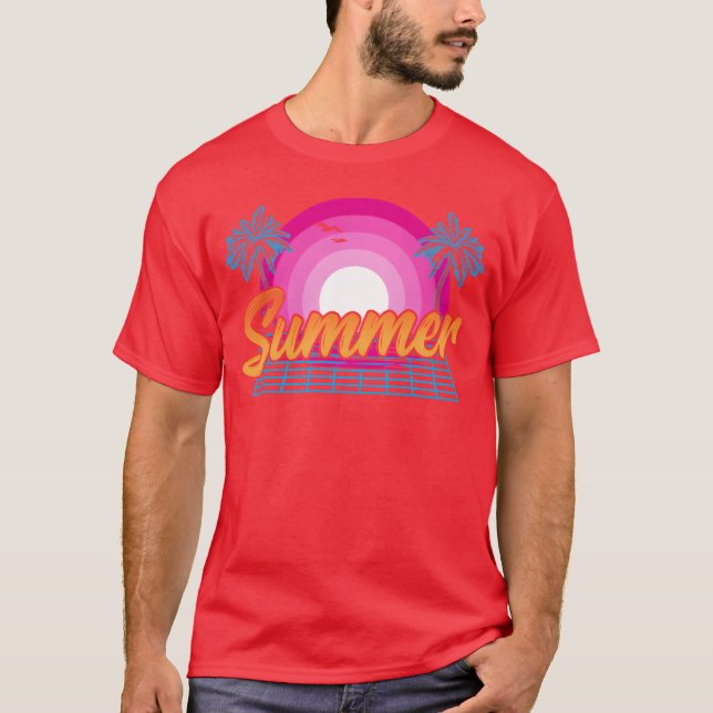 Camiseta Beach Heatwave Warm Weather 80s90s Summer Sun frie (Anverso)