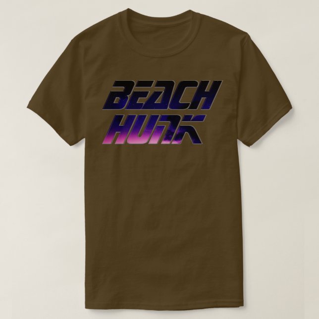 Camiseta Beach Hunk (Diseño del anverso)