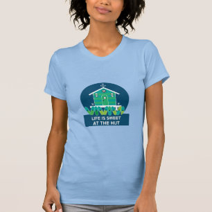 Camiseta Beach Hut   Propietarios de hut   Bandeja de servi