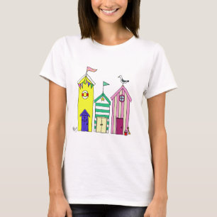 Camiseta Beach Huts 1 Ilustracion
