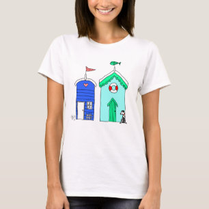 Camiseta Beach Huts 2 Illustration
